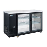 Glacier GBB-49G - 49.9" Bar Cooler with Two Swinging Glass Doors