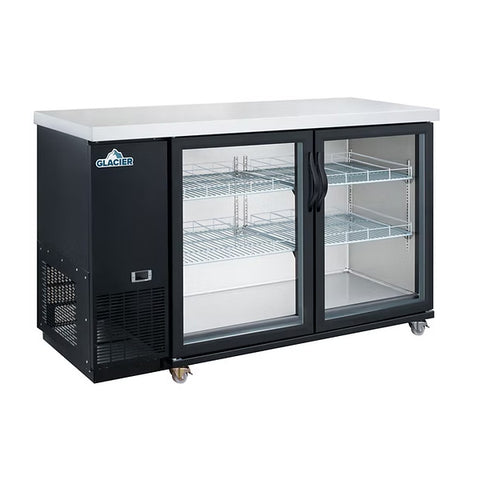 Glacier GBB-49G - 49.9" Bar Cooler with Two Swinging Glass Doors