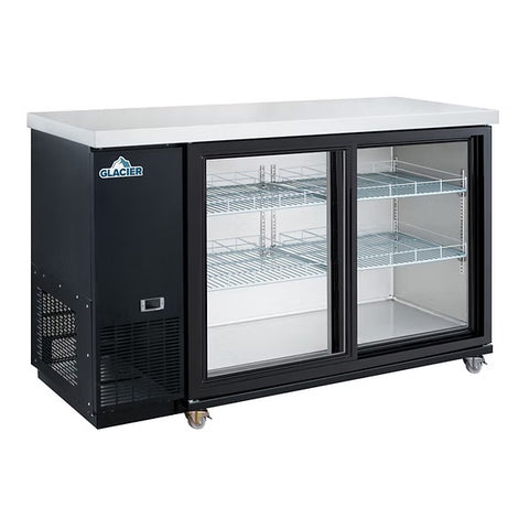 Glacier GBB-49GSD - 49.9" Bar Cooler with Two Sliding Glass Doors