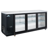 Glacier GBB-73GSD - 70.4" Bar Cooler with Three Sliding Glass Doors