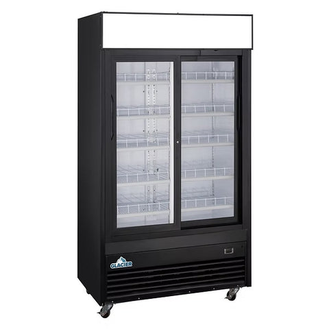 Glacier GM-32SD - 39.4" Double Sliding Glass Door Display Cooler