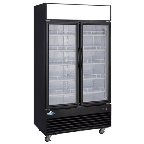Glacier GM-33R - 39.4" Double Swinging Glass Door Display Cooler