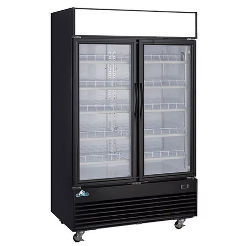 Glacier GM-41R - 47.25" Double Swinging Glass Door Display Cooler