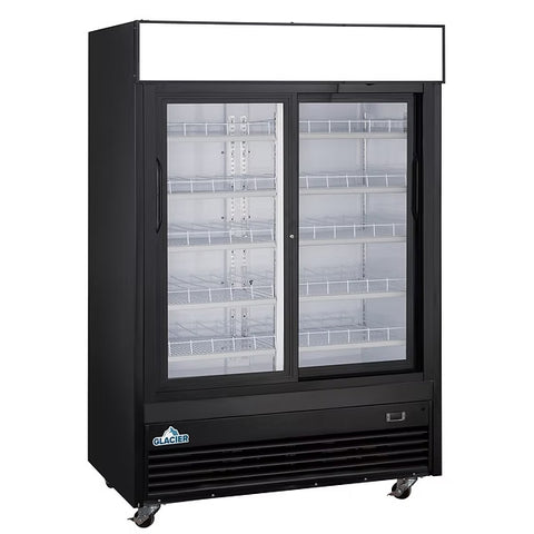 Glacier GM-47SD - 54.2" Double Sliding Glass Door Display Cooler