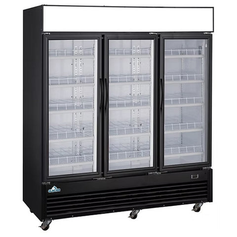 Glacier GM-69R - 78" Triple Swinging Glass Door Display Cooler