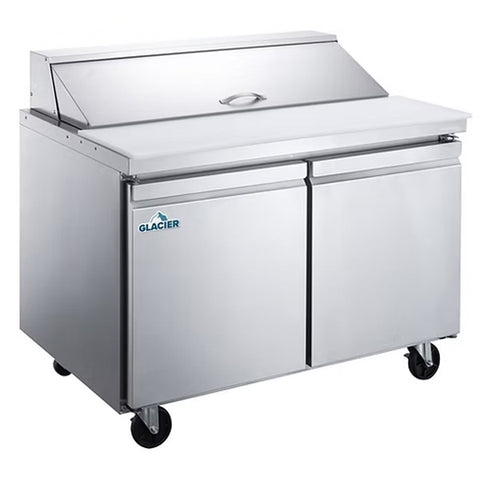 Glacier GST-60-16 - 60.2" Refrigerated Prep Table with Two Doors