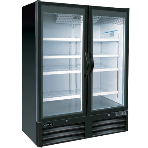 Kool-It KGR-52 - 54" Double Glass Door Display Cooler - 49.3 Cu. Ft.