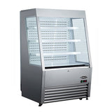 Kool-It KOM-36SS - 36" Floor Model Open Cooler with Stainless Steel Exterior - 14 Cu. Ft.