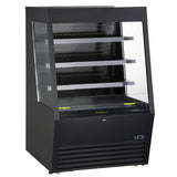 Kool-It KOM-36XBK - 36" Floor Model Open Cooler with Black Exterior - 14 Cu. Ft.