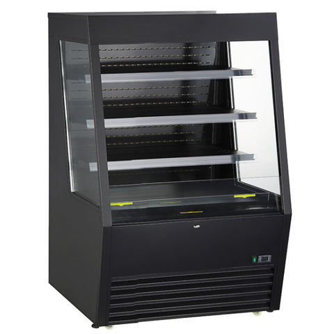 Kool-It KOM-36XBK - 36" Floor Model Open Cooler with Black Exterior - 14 Cu. Ft.