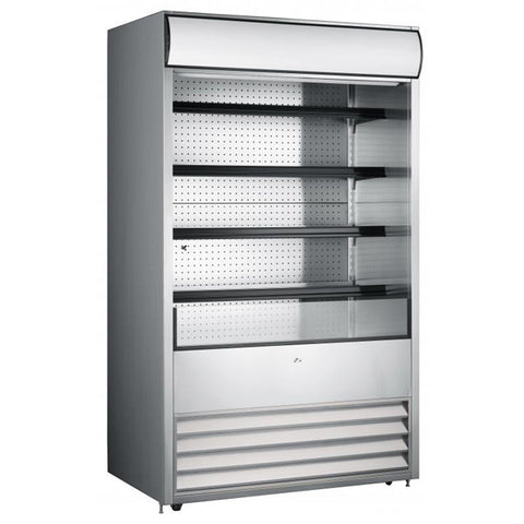 Omcan RS-CN-0700 - 48" Floor Model Open Cooler with Stainless Steel Exterior - 24.7 Cu. Ft.