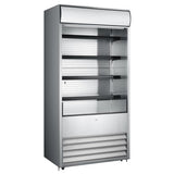Omcan RS-CN-0530 - 36" Floor Model Open Cooler with Stainless Steel Exterior - 18.7 Cu. Ft.