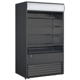 Omcan RS-CN-0700-B - 48" Floor Model Open Cooler with Black Exterior - 24.7 Cu. Ft.
