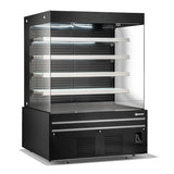 Omcan RS-CN-1500 - 60" Floor Model Open Cooler with Black Exterior - 33.9 Cu. Ft.