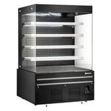 Omcan RS-CN-1800 - 72" Floor Model Open Cooler with Black Exterior - 40.9 Cu. Ft.