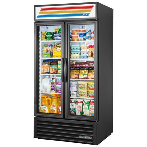 True GDM-35-HC~TSL01 - 39.5" Double Swinging Glass Door Display Cooler