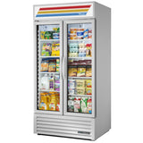 True GDM-35-HC~TSL01 - 39.5" Double Swinging Glass Door Display Cooler