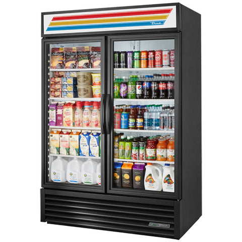 True GDM-49-HC~TSL01 - 54.2" Double Swinging Glass Door Display Cooler