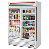 True GDM-49-HC~TSL01 - 54.2" Double Swinging Glass Door Display Cooler