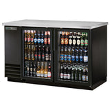 True TBB-2G-HC-LD - 58.9" Bar Cooler with Two Swinging Glass Doors