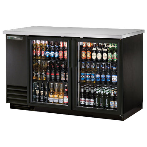 True TBB-2G-HC-LD - 58.9" Bar Cooler with Two Swinging Glass Doors