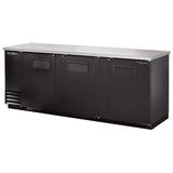 True TBB-4-HC - 90.4" Bar Cooler with Three Swinging Solid Doors