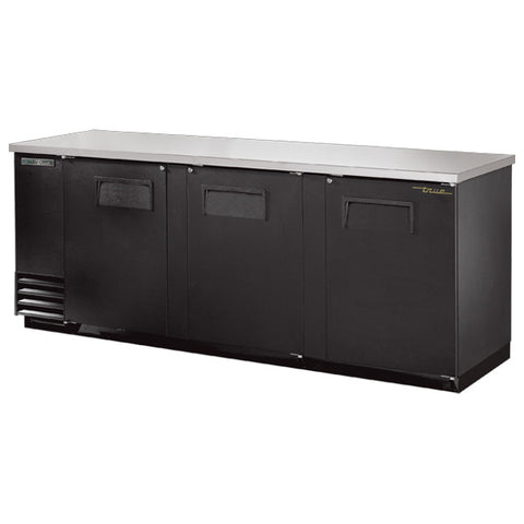 True TBB-4-HC - 90.4" Bar Cooler with Three Swinging Solid Doors