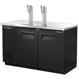 True TDD-2-HC - 58.9" Bar Cooler with Two Swinging Solid Doors and Two Beer Dispensers
