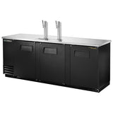 True TDD-4-HC - 90.4" Bar Cooler with Three Swinging Solid Doors and Two Beer Dispensers