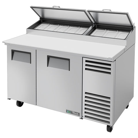 True TPP-AT-60-HC - 60.25" Refrigerated Pizza Prep Table with Two Doors and Alternate Top
