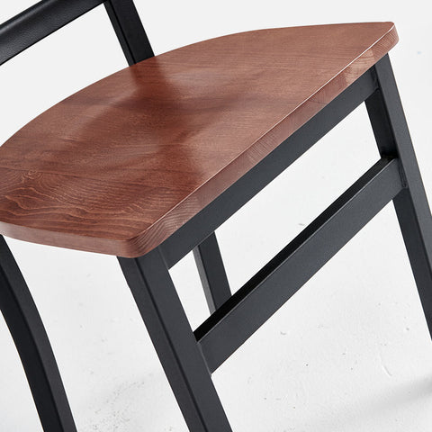 Direct Chairs C-59-BL-WS-WN - Restaurant chair with wood seat