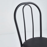 Direct Chairs B-48-BL-VY-BLA-SWIVEL - Swivel bar stool with black vinyl seat