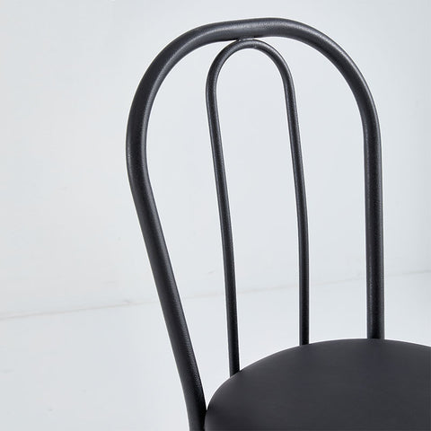 Direct Chairs B-48-BL-VY-BLA-SWIVEL - Swivel bar stool with black vinyl seat