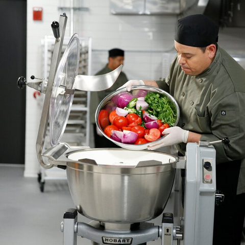 LIKE NEW - Hobart HCM450-61-4 - 45 Qt. Vertical Cutter Mixer Food Processor - 208V, 3 Phase, 5 hp
