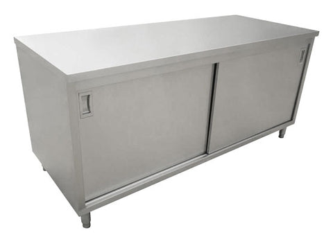 Omcan - Stainless Steel Work Table with Cabinet - 30" Deep