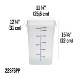 Cambro 22SFSPP190 - CamSquares® Classic – Translucent