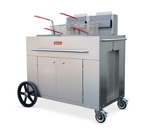 Omcan 47355 - Outdoor Portable Fryer Double Tank Propane