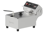 Omcan 47281 - Elite Series 10 lbs Capacity Electric Countertop Single Basket Deep Fryer – 120 V, 1800 W