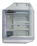 Omcan 47742 - 26″ Four (4) Pan Gelato Dipping Cabinet with Flat Sneeze Guard