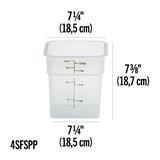 Cambro 4SFSPP190 - CamSquares® Classic – Translucent