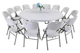 Direct Chairs BTR-60-WH - Plastic folding banquet table 60″ round (BTR-60-WH)