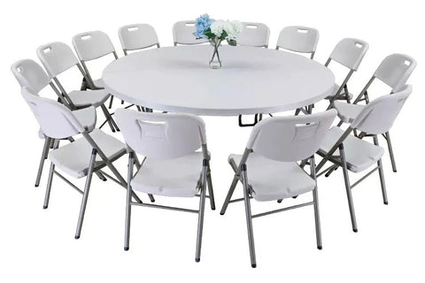 Direct Chairs BTR-60-WH - Plastic folding banquet table 60″ round (BTR-60-WH)