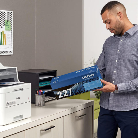 NEW Brother Genuine TN227BK, TN227C, TN227M, TN227Y High Yield 4-Color Toner Cartridge Set, Black Cyan Magenta & Yellow, TN227