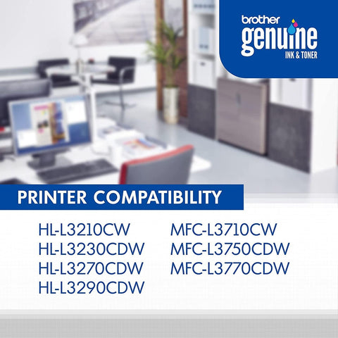 NEW Brother Genuine TN227BK, TN227C, TN227M, TN227Y High Yield 4-Color Toner Cartridge Set, Black Cyan Magenta & Yellow, TN227