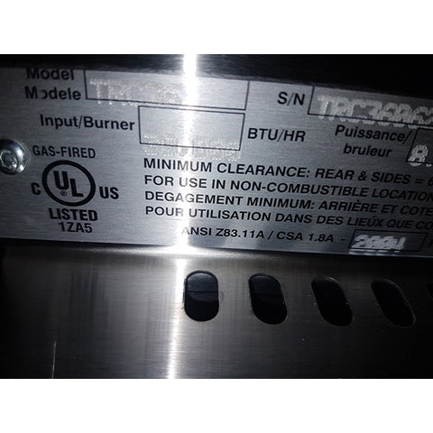 Never Been Used - Toastmaster TRC36 - 36" Countertop Charbroiler - 90,000 BTU