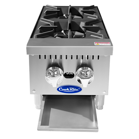 Atosa CookRite ACHP-2 - Two Burner Gas Hot Plate - 64,000 BTU