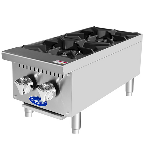 Atosa CookRite ACHP-2 - Two Burner Gas Hot Plate - 64,000 BTU