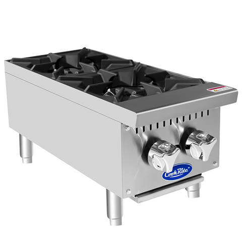 Atosa CookRite ACHP-2 - Two Burner Gas Hot Plate - 64,000 BTU