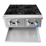 Atosa CookRite ACHP-4 - Four Burner Gas Hot Plate - 128,000 BTU