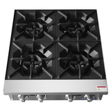 Atosa CookRite ACHP-4 - Four Burner Gas Hot Plate - 128,000 BTU